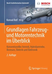 Cover image: Grundlagen Fahrzeug- und Motorentechnik im Überblick 2nd edition 9783658049614