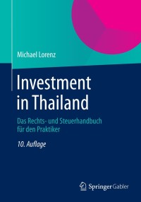 Imagen de portada: Investment in Thailand 10th edition 9783658049690