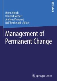 Cover image: Management of Permanent Change 9783658050139