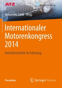 Titelbild: Internationaler Motorenkongress 2014 9783658050153
