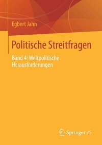 صورة الغلاف: Politische Streitfragen 9783658050337