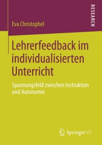 Cover image: Lehrerfeedback im individualisierten Unterricht 9783658050986