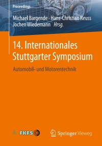 Imagen de portada: 14. Internationales Stuttgarter Symposium 9783658051297