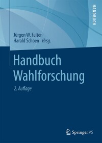 Cover image: Handbuch Wahlforschung 2nd edition 9783658051631