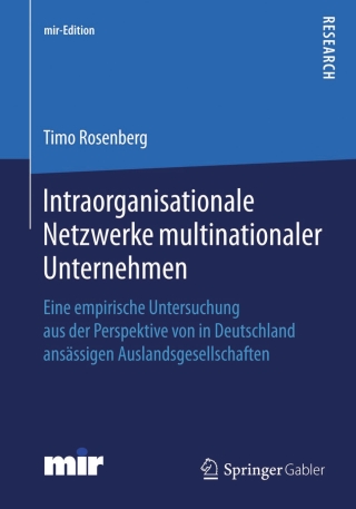 Cover image: Intraorganisationale Netzwerke multinationaler Unternehmen 9783658051730