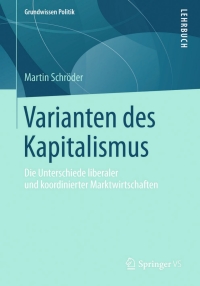 Cover image: Varianten des Kapitalismus 9783658052416