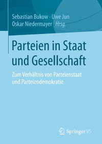 Cover image: Parteien in Staat und Gesellschaft 9783658053086