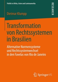 Cover image: Transformation von Rechtssystemen in Brasilien 9783658053390