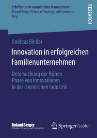 Cover image: Innovation in erfolgreichen Familienunternehmen 9783658053635