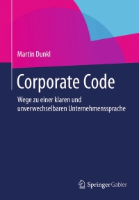 Cover image: Corporate Code 9783658053758