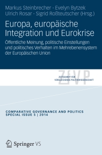 Immagine di copertina: Europa, europäische Integration und Eurokrise 9783658053819
