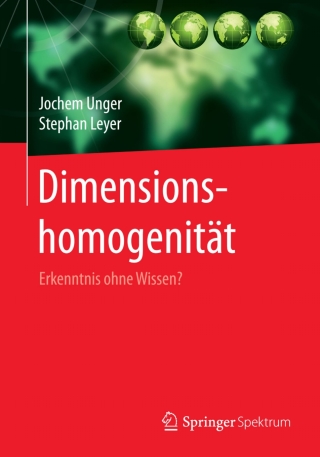 Cover image: Dimensionshomogenität 9783658054113