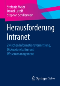 Cover image: Herausforderung Intranet 9783658054397