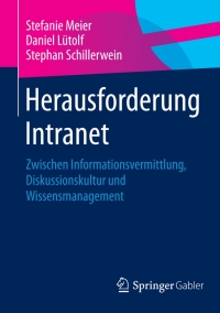 Imagen de portada: Herausforderung Intranet 9783658054397