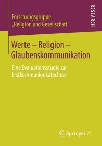 Imagen de portada: Werte - Religion - Glaubenskommunikation 9783658057183