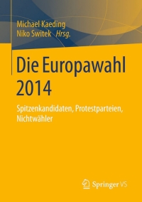 Cover image: Die Europawahl 2014 9783658057374