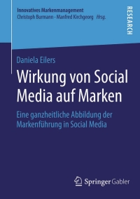 Titelbild: Wirkung von Social Media auf Marken 9783658058265