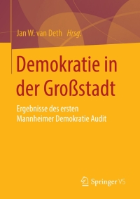 صورة الغلاف: Demokratie in der Großstadt 9783658058487