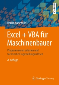 Cover image: Excel + VBA für Maschinenbauer 4th edition 9783658059583