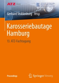 Imagen de portada: Karosseriebautage Hamburg 9783658059798