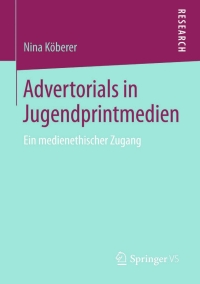 Cover image: Advertorials in Jugendprintmedien 9783658060305