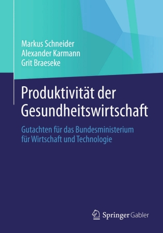 Cover image: Produktivität der Gesundheitswirtschaft 9783658060442