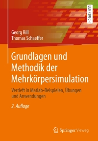 Cover image: Grundlagen und Methodik der Mehrkörpersimulation 2nd edition 9783658060831
