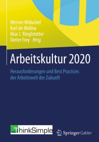Immagine di copertina: Arbeitskultur 2020 9783658060916