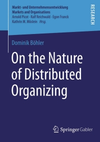 Imagen de portada: On the Nature of Distributed Organizing 9783658061227