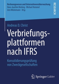 Imagen de portada: Verbriefungsplattformen nach IFRS 9783658061647
