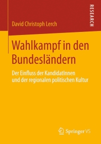 Cover image: Wahlkampf in den Bundesländern 9783658062682