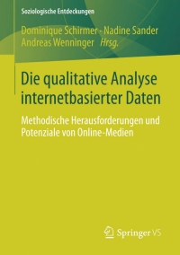 Cover image: Die qualitative Analyse internetbasierter Daten 9783658062958