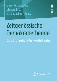 صورة الغلاف: Zeitgenössische Demokratietheorie 9783658063627