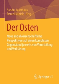 Cover image: Der Osten 9783658064006