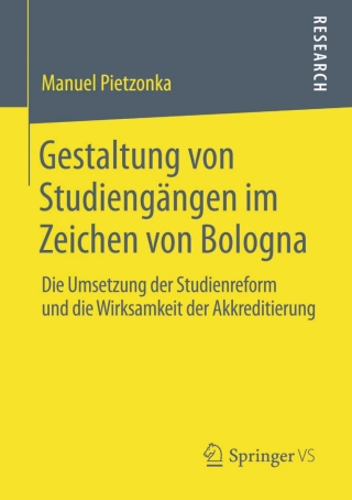 Cover image: Gestaltung von Studiengängen im Zeichen von Bologna 9783658064877