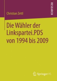 Cover image: Die Wähler der Linkspartei.PDS von 1994 bis 2009 9783658064952