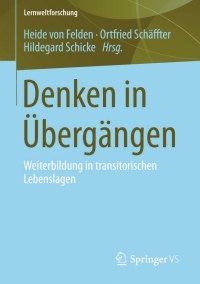 Cover image: Denken in Übergängen 9783658065317