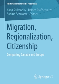 Cover image: Migration, Regionalization, Citizenship 9783658065829