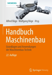 Cover image: Handbuch Maschinenbau 22nd edition 9783658065973