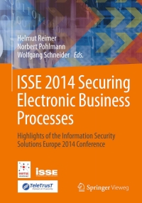 Cover image: ISSE 2014 Securing Electronic Business Processes 9783658067076