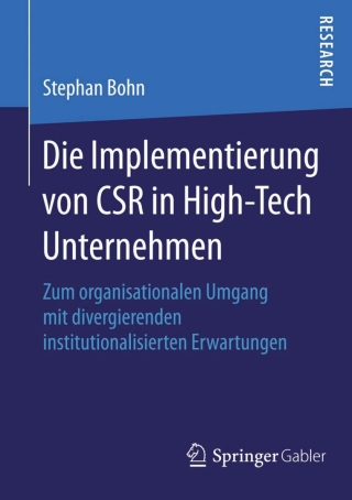 Imagen de portada: Die Implementierung von CSR in High-Tech Unternehmen 9783658067755