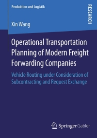 Cover image: Operational Transportation Planning of Modern Freight Forwarding Companies 9783658068684