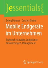 Imagen de portada: Mobile Endgeräte im Unternehmen 9783658070236