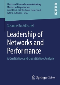 Cover image: Leadership of Networks and Performance 9783658070328