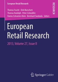 Cover image: European Retail Research 9783658070373