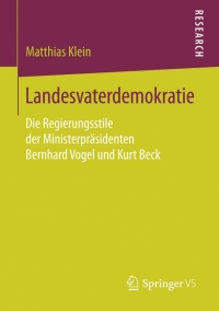 Imagen de portada: Landesvaterdemokratie 9783658070403