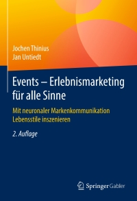 Cover image: Events – Erlebnismarketing für alle Sinne 2nd edition 9783658071349