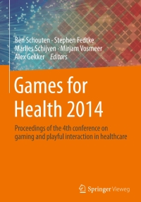صورة الغلاف: Games for Health 2014 9783658071400