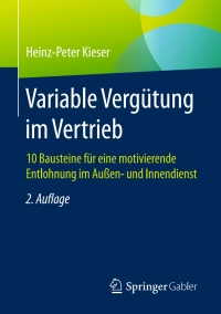 Imagen de portada: Variable Vergütung im Vertrieb 2nd edition 9783658071431