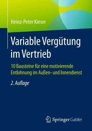 Imagen de portada: Variable Vergütung im Vertrieb 2nd edition 9783658071431
